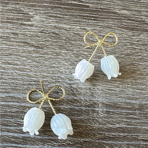 Tulip earrings A498 - Picture 3 of 4